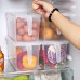 Contenedor para alimentos en refrigerador, organizador de refrigerador